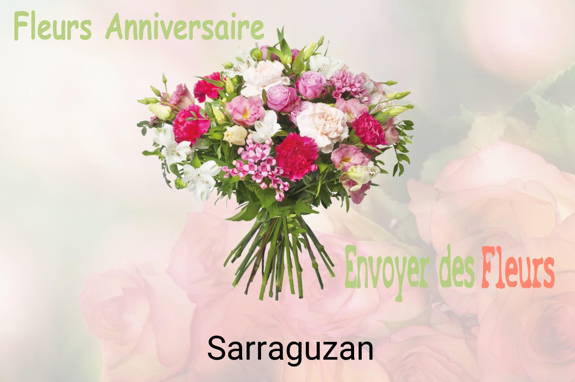 Bouquet de fleurs d’anniversaire livré à Sarraguzan
