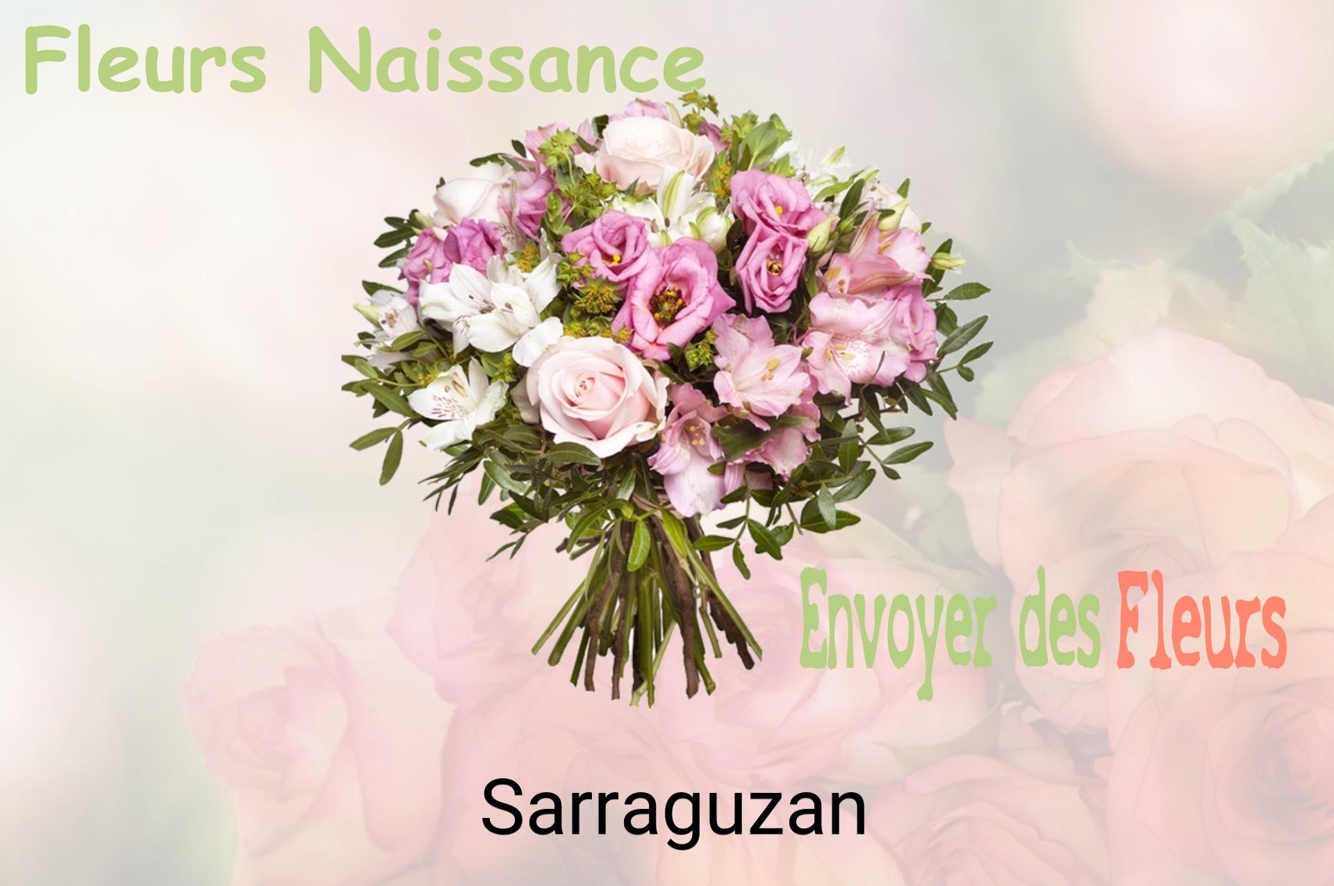 Bouquet de fleurs de naissance livré à Sarraguzan
